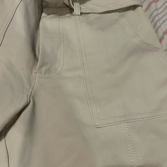 Dear John Cream Cargo Crop Pants with Tie Waist - Picture 10 of 14